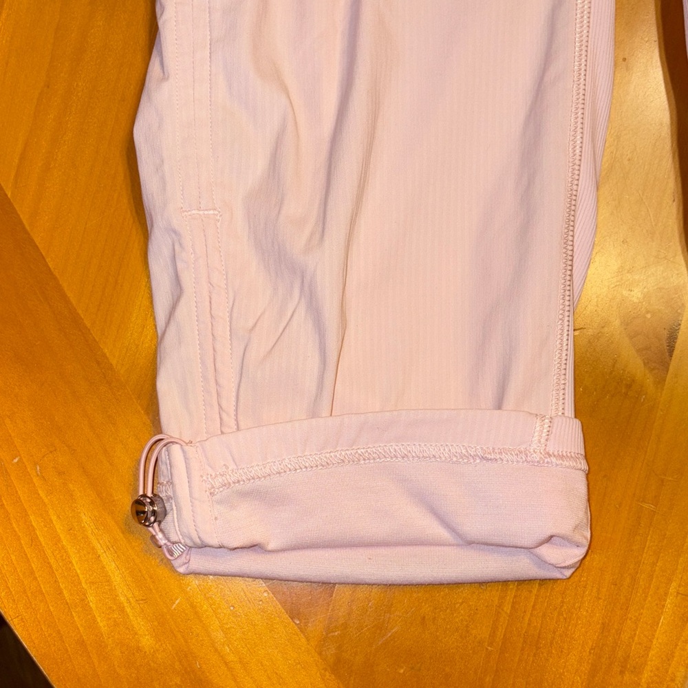 Lululemon Light Pink Drawstring Cropped Pants - image 7